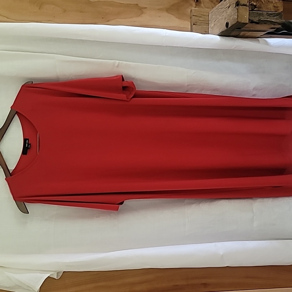 A red midi dress, size XL
